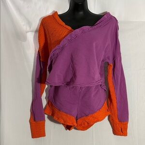 FP Movement by Free People Purple and Orange Top